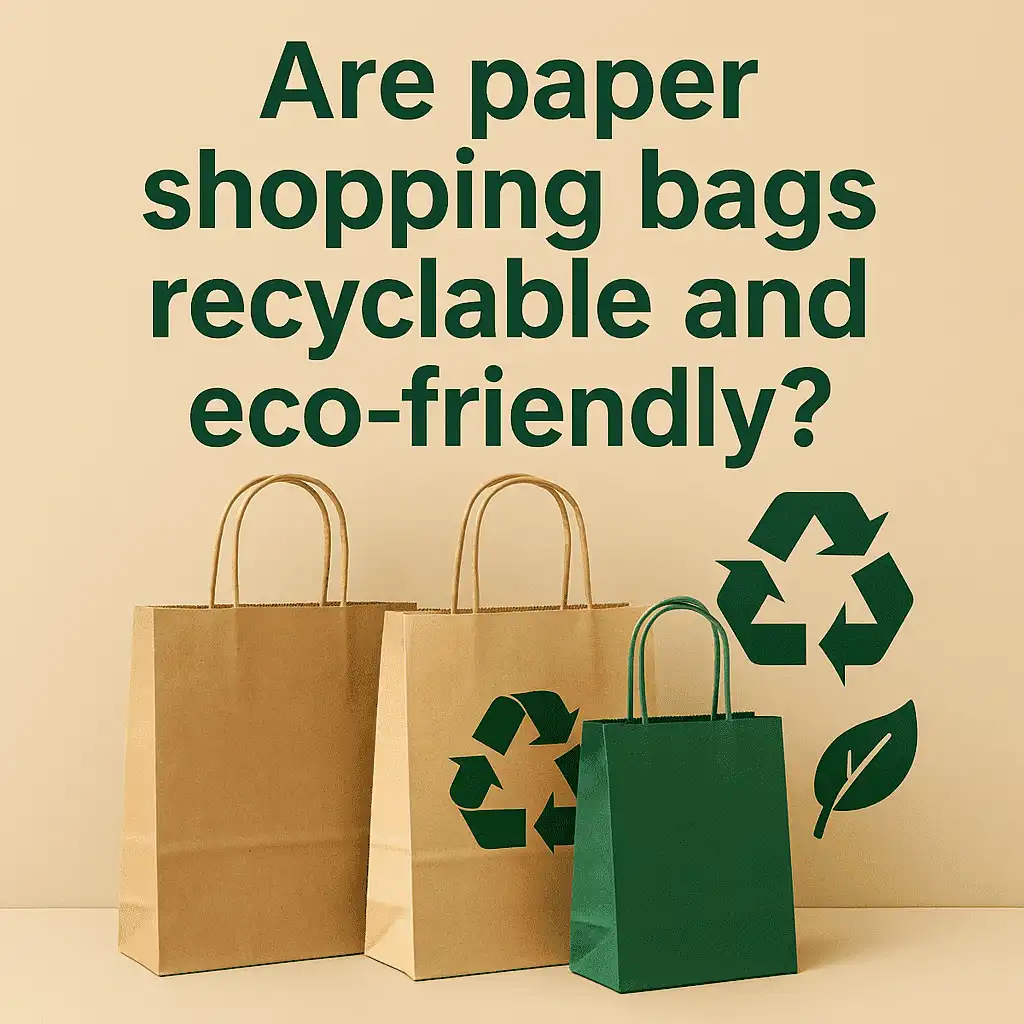 Are paper shopping bags recyclable and eco-friendly?